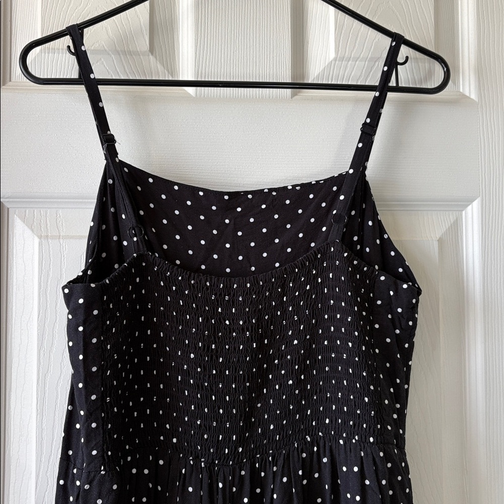 Old Navy Black Polka Dot Cropped Strap Jumpsuit - Picture 10 of 10
